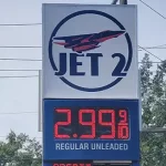 Jet 2 Gas Station Pylon Sign with digital signage | Pylon Signs | Sparks Sign Company