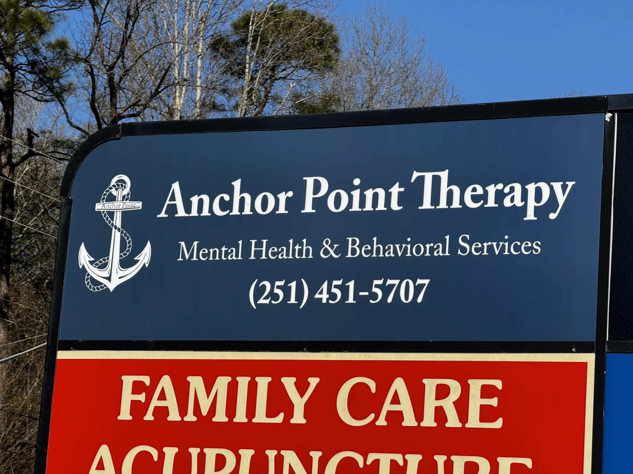 Sparks Sign Company | Anchor Point Therapy exterior sign