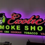 Sparks Sign Company | Exotic Smoke Shop exterior sign during build