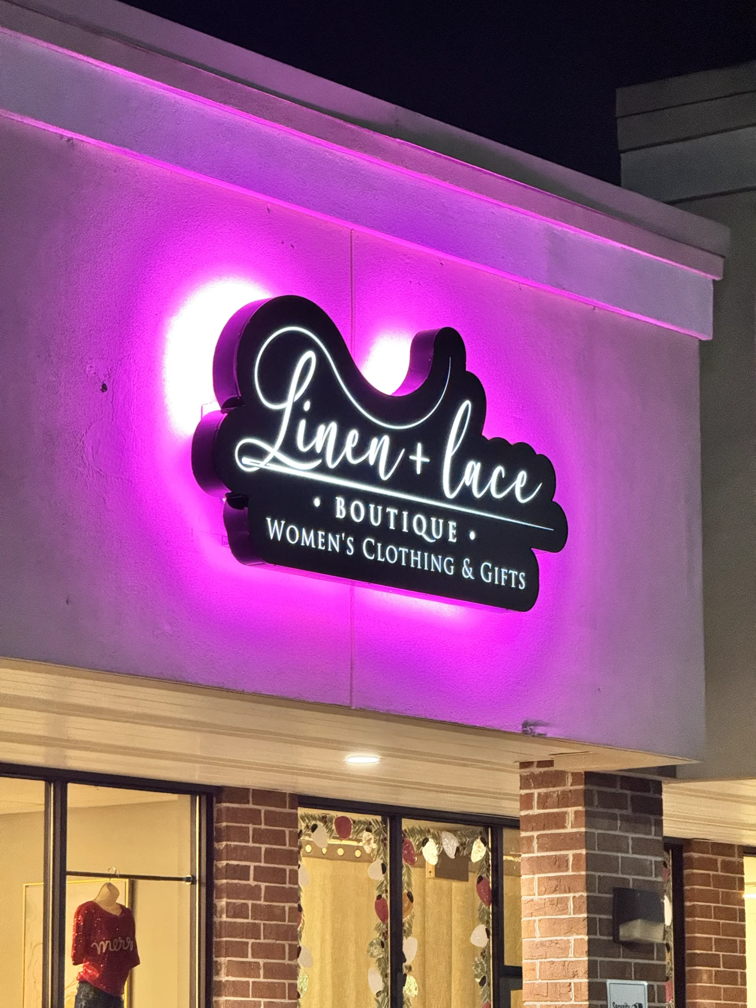 Sparks Sign Company | Linen Lace Exterior Sign