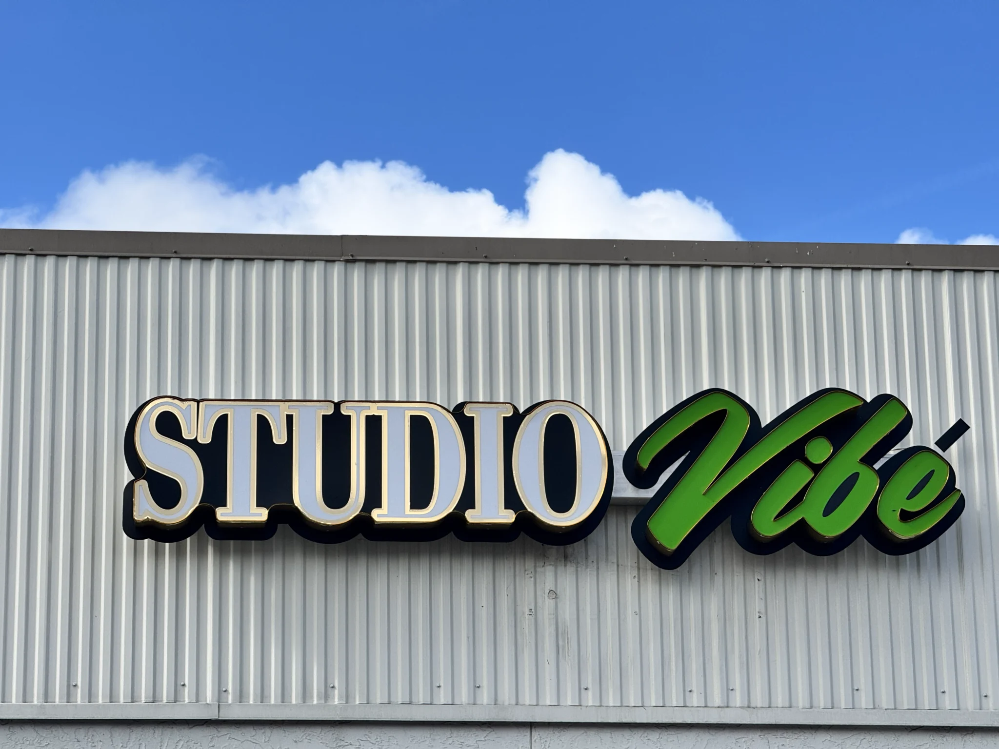 Sparks Sign Company | Studio Vibe exterior sign