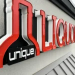 Sparks Sign Company | Unique Liquor exterior sign