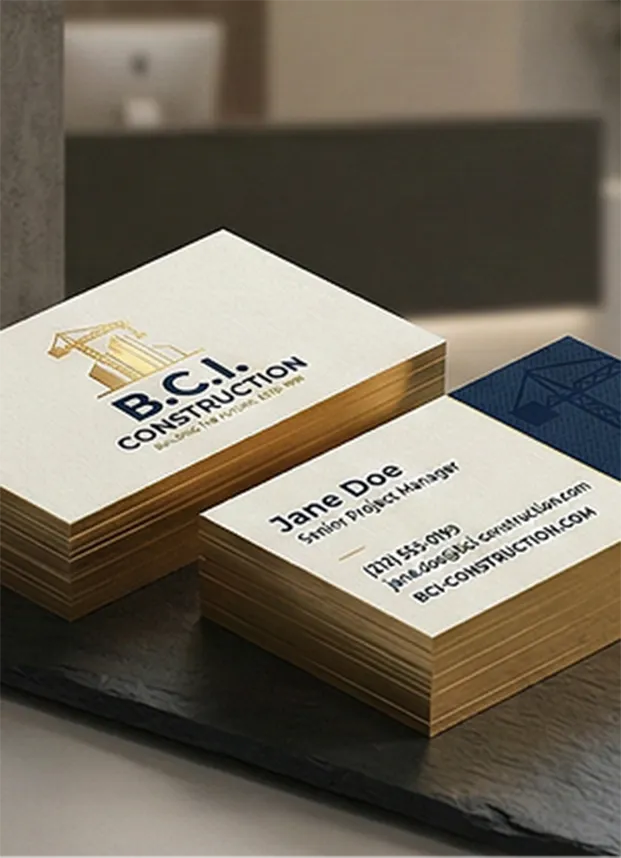 Stacked Business Cards | Sparks Sign Company