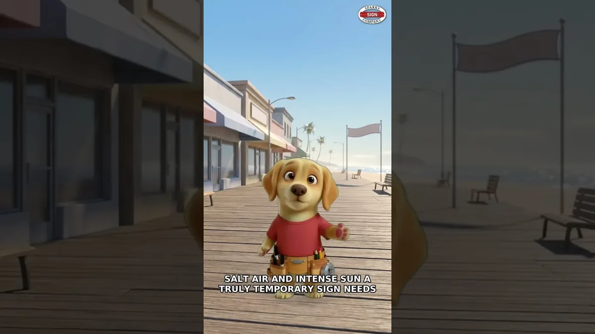 A still from the video “Temporary Signs That Make a Lasting Impression”